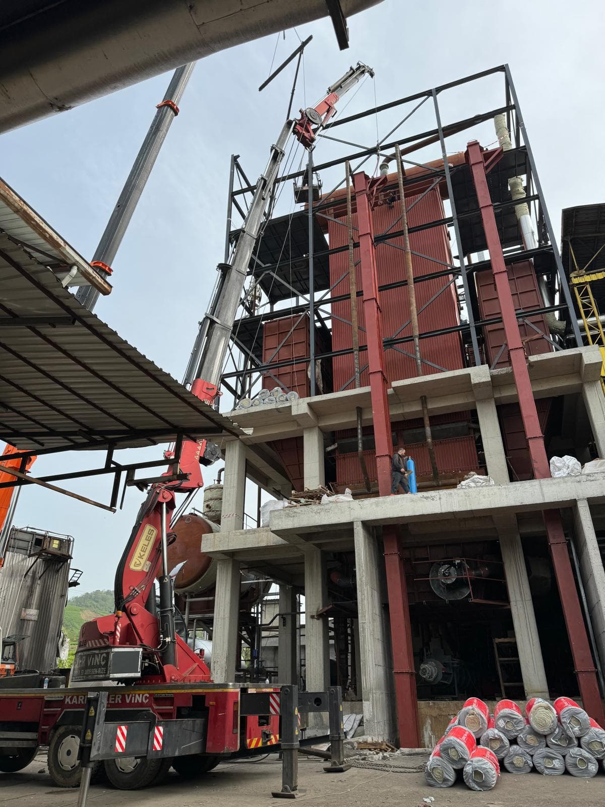 50 t/h Bölünmüş Ocak Buhar Kazanı Montajı